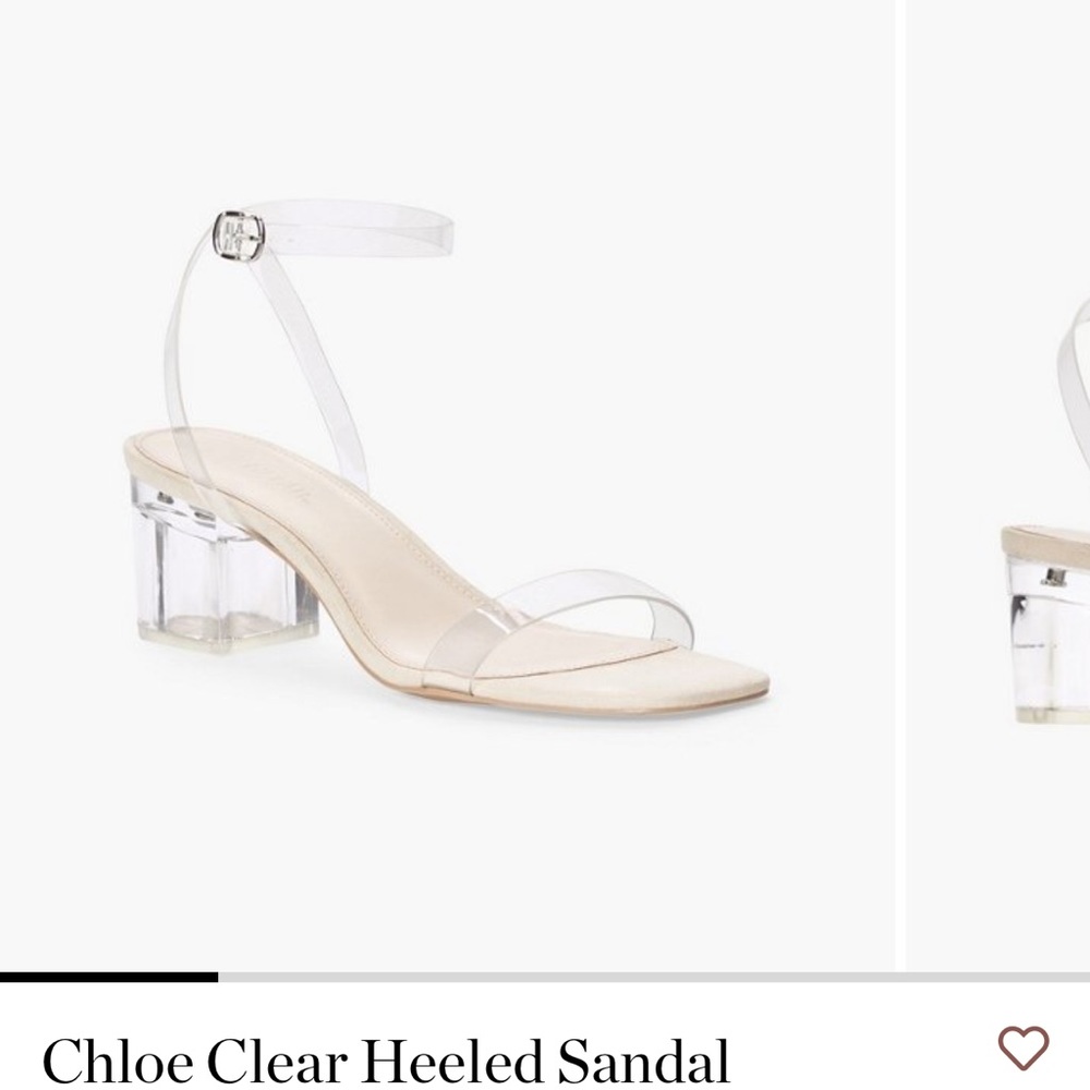 Just fab clear heels